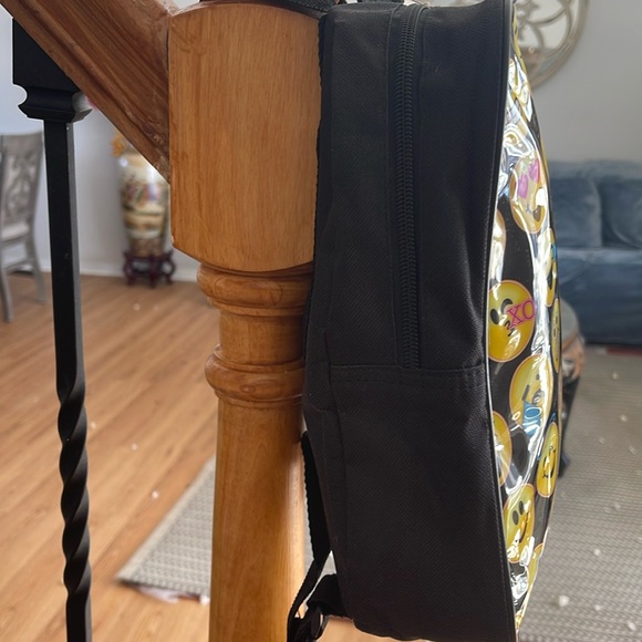 🎈3/$20 NWT Emojination black emoji mini backpack - Picture 3 of 7